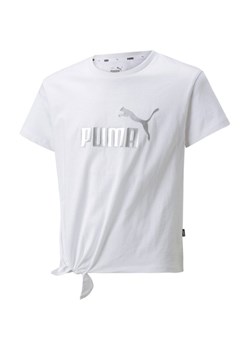 Koszulka juniorska ESS+ Logo Knotted Tee Puma ze sklepu SPORT-SHOP.pl w kategorii Bluzki dziewczęce - zdjęcie 170658980