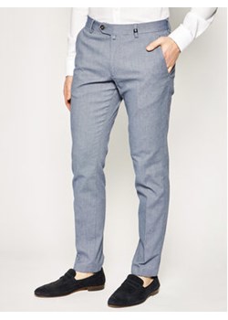 Joop! Spodnie materiałowe 17 Jt-24Hanc-W 30019334 Granatowy Slim Fit ze sklepu MODIVO w kategorii Spodnie męskie - zdjęcie 170659454