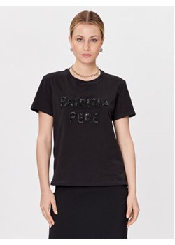 Patrizia Pepe T-Shirt 2M4281/J043-K103 Czarny Regular Fit ze sklepu MODIVO w kategorii Bluzki damskie - zdjęcie 170659570