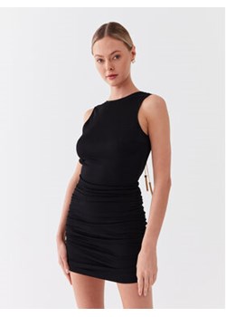 Elisabetta Franchi Sukienka koktajlowa AB-426-32E2-V340 Czarny Slim Fit ze sklepu MODIVO w kategorii Sukienki - zdjęcie 170663702