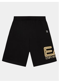 EA7 Emporio Armani Szorty materiałowe 3DBS57 BJ05Z 0200 Czarny Regular Fit ze sklepu MODIVO w kategorii Kąpielówki chłopięce - zdjęcie 170663951