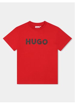 Hugo T-Shirt G00007 D Czerwony Regular Fit ze sklepu MODIVO w kategorii T-shirty chłopięce - zdjęcie 170664014