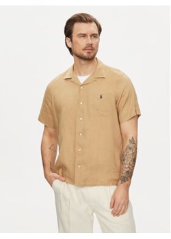 Polo Ralph Lauren Koszula 710938425007 Beżowy Classic Fit ze sklepu MODIVO w kategorii Koszule męskie - zdjęcie 170664022