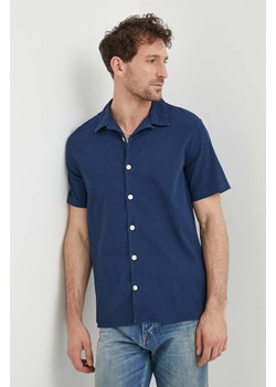PS Paul Smith koszula męska kolor niebieski regular ze sklepu ANSWEAR.com w kategorii Koszule męskie - zdjęcie 170664580