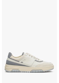 Estro: Niebiesko-białe sneakersy damskie z łączonych materiałów ze sklepu Estro w kategorii Buty sportowe damskie - zdjęcie 170665301