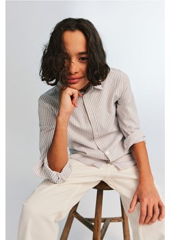 H & M - Bawełniana koszula - Brązowy ze sklepu H&M w kategorii Koszule chłopięce - zdjęcie 170667091