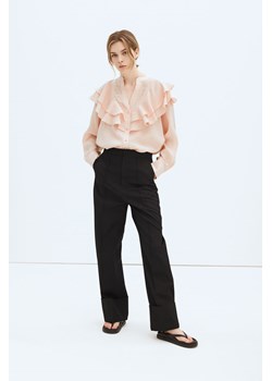 H & M - Bluzka z falbanami - Pomarańczowy ze sklepu H&M w kategorii Bluzki damskie - zdjęcie 170667112