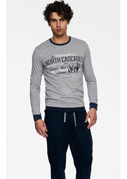 Henderson bawełniana piżama z długimi rękawami i długimi nogawkami Beast 40034-90X, Kolor szary-wzór, Rozmiar 2XL, Henderson ze sklepu Primodo w kategorii Piżamy męskie - zdjęcie 170680634