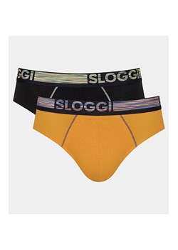 Sloggi men GO ABC Natural Midi slipy 2-pak 10211768, Kolor pomarańczowo-czarny, Rozmiar S, Sloggi ze sklepu Primodo w kategorii Majtki męskie - zdjęcie 170681664