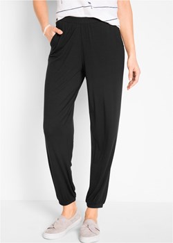 Spodnie shirtowe z wpuszczanymi kieszeniami Loose Fit ze sklepu bonprix w kategorii Spodnie damskie - zdjęcie 170682103
