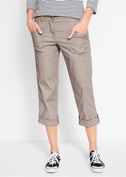Spodnie bojówki 3/4 ze stretchem ze sklepu bonprix w kategorii Spodnie damskie - zdjęcie 170682121