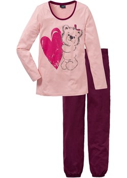 Piżama z bawełny organicznej ze sklepu bonprix w kategorii Piżamy damskie - zdjęcie 170682153