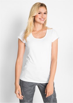 Shirt ze stretchem, krótki rękaw ze sklepu bonprix w kategorii Bluzki damskie - zdjęcie 170682311