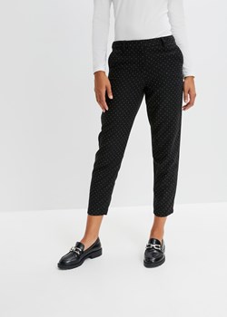 Spodnie z aplikacją ze sztrasów ze sklepu bonprix w kategorii Spodnie damskie - zdjęcie 170682792