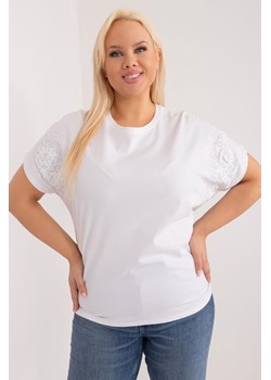 Casualowa bluzka plus size z aplikacjami ze sklepu 5.10.15 w kategorii Bluzki damskie - zdjęcie 170683210