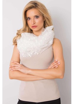 Biała chusta damska w grochy ze sklepu 5.10.15 w kategorii Szaliki i chusty damskie - zdjęcie 170683331