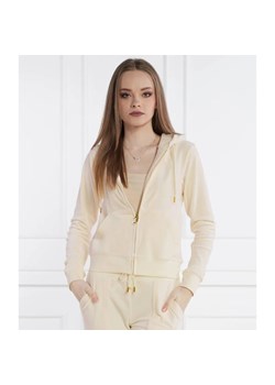 Juicy Couture Bluza Robertson Classic Velour Zip Trough Hoodie GOLD HW | Regular Fit ze sklepu Gomez Fashion Store w kategorii Bluzy damskie - zdjęcie 170683422