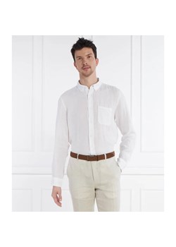 HUGO Lniana koszula Ermann | Straight fit ze sklepu Gomez Fashion Store w kategorii Koszule męskie - zdjęcie 170683470
