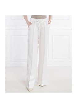 BOSS BLACK Spodnie Tabuta | Relaxed fit | z dodatkiem lnu ze sklepu Gomez Fashion Store w kategorii Spodnie damskie - zdjęcie 170684354