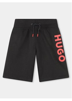 Hugo Szorty sportowe G00034 S Czarny Regular Fit ze sklepu MODIVO w kategorii Spodenki chłopięce - zdjęcie 170684652