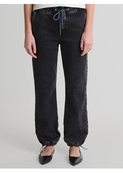Jeansy damskie loose z regulacją dołu nogawki czarne Robbin 919 ze sklepu Big Star w kategorii Spodnie damskie - zdjęcie 170684924