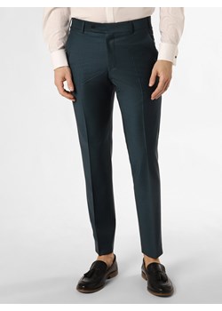 Wilvorst Spodnie Mężczyźni Slim Fit petrol jednolity ze sklepu vangraaf w kategorii Spodnie męskie - zdjęcie 170685390