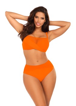 Strój kąpielowy dwuczęściowy pomarańczowy - Fashion 32 - S1002 ze sklepu Self Collection w kategorii Stroje kąpielowe - zdjęcie 170686354