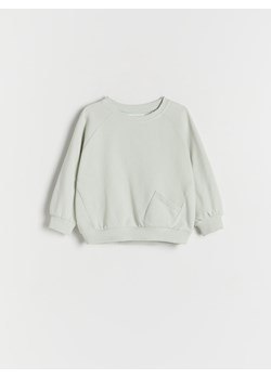 Reserved - Bluza oversize z kieszonką - jasnozielony ze sklepu Reserved w kategorii Bluzy i swetry - zdjęcie 170687520