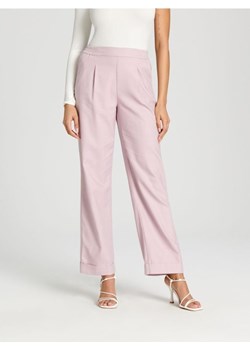 Sinsay - Spodnie z lnem - fioletowy ze sklepu Sinsay w kategorii Spodnie damskie - zdjęcie 170688091