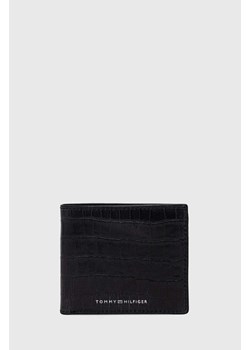 Tommy Hilfiger portfel skórzany męski kolor czarny ze sklepu ANSWEAR.com w kategorii Portfele męskie - zdjęcie 170688861