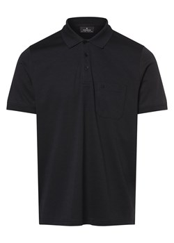 Ragman Męska koszulka polo Mężczyźni granatowy jednolity ze sklepu vangraaf w kategorii T-shirty męskie - zdjęcie 170695061