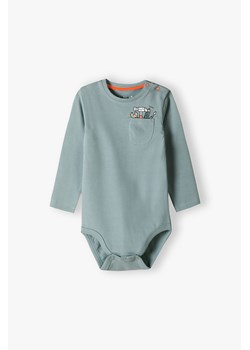 Body niemowlęce z długim rękawem i ozdobną kieszonką ze sklepu 5.10.15 w kategorii Body niemowlęce - zdjęcie 170697580