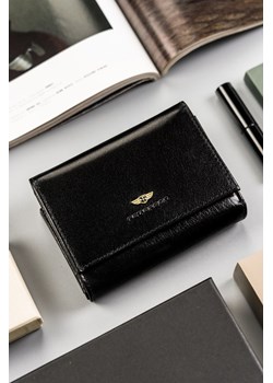 Czarny elegancki portfel damski ze skóry naturalnej — Peterson ze sklepu 5.10.15 w kategorii Portfele damskie - zdjęcie 170697692
