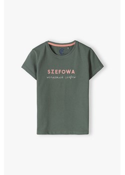 Bawełniana koszulka dla dziewczynki ze sklepu 5.10.15 w kategorii Bluzki dziewczęce - zdjęcie 170697791