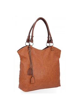 Uniwersalne Torebki Damskie XL firmy Hernan Shopper Bag Ruda ze sklepu PaniTorbalska w kategorii Torby Shopper bag - zdjęcie 170698331