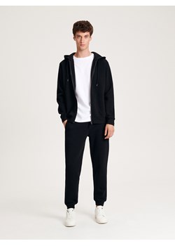 Reserved - Spodnie dresowe regular fit - czarny ze sklepu Reserved w kategorii Spodnie męskie - zdjęcie 170698790