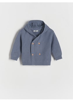 Reserved - Dwurzędowy sweter - granatowy ze sklepu Reserved w kategorii Bluzy i swetry - zdjęcie 170698873
