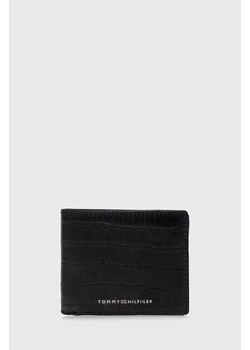 Tommy Hilfiger portfel skórzany męski kolor czarny ze sklepu ANSWEAR.com w kategorii Portfele męskie - zdjęcie 170698991