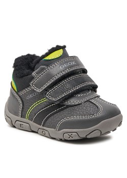Sneakersy Geox B Balu' B.A B1636A 0CEME C1267 Dk Grey/Lime ze sklepu eobuwie.pl w kategorii Buty dziecięce - zdjęcie 170703044