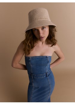 Reserved - Pleciony kapelusz - beżowy ze sklepu Reserved w kategorii Kapelusze damskie - zdjęcie 170704653