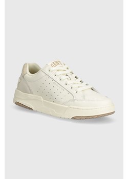 Gant sneakersy skórzane Ellizy kolor beżowy 28531483.G265 ze sklepu ANSWEAR.com w kategorii Buty sportowe damskie - zdjęcie 170705521