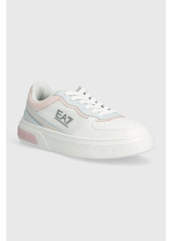 EA7 Emporio Armani sneakersy kolor biały ze sklepu ANSWEAR.com w kategorii Buty sportowe damskie - zdjęcie 170705591