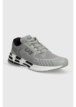 EA7 Emporio Armani sneakersy kolor szary ze sklepu ANSWEAR.com w kategorii Buty sportowe męskie - zdjęcie 170705661