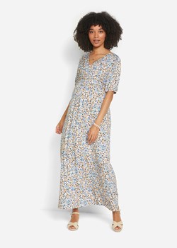 Długa sukienka ciążowa i do karmienia piersią, ze zrównoważonej wiskozy ze sklepu bonprix w kategorii Sukienki ciążowe - zdjęcie 170706393
