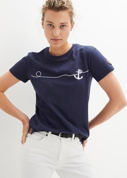 T-shirt z haftem ze sklepu bonprix w kategorii Bluzki damskie - zdjęcie 170706501