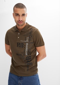 Shirt polo Slim fit z bawełny, Slim Fit, krótki rękaw ze sklepu bonprix w kategorii T-shirty męskie - zdjęcie 170707074