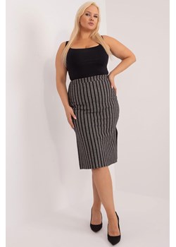 Dzianinowa spódnica plus size z rozcięciami ze sklepu 5.10.15 w kategorii Spódnice - zdjęcie 170712512