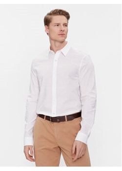 Guess Koszula Ls Sunset Jacquard M4RH55 WFXX0 Biały Slim Fit ze sklepu MODIVO w kategorii Koszule męskie - zdjęcie 170712990