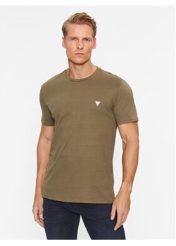 Guess T-Shirt M2YI36 I3Z14 Khaki Slim Fit ze sklepu MODIVO w kategorii T-shirty męskie - zdjęcie 170713000