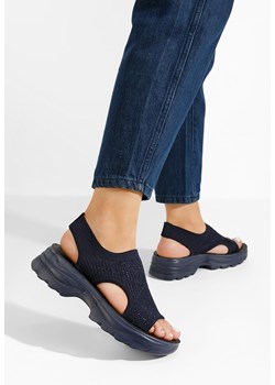 Granatowe sandały damskie Blakely ze sklepu Zapatos w kategorii Sandały damskie - zdjęcie 170715770
